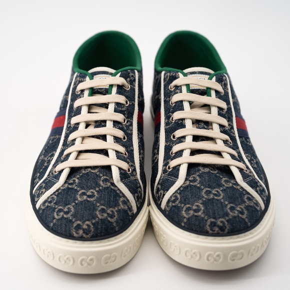 size 14.5G - Gucci Tennis Denim Sneakers GG print main image 6